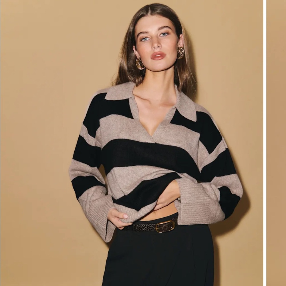 ISO Reformation Striped Sawyer sweater
